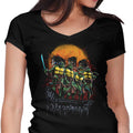 Turtles on the Roof Women's V-Neck - Adult & Kids T-Shirts, Sweatshirts & Hoodies apparel design preview 1