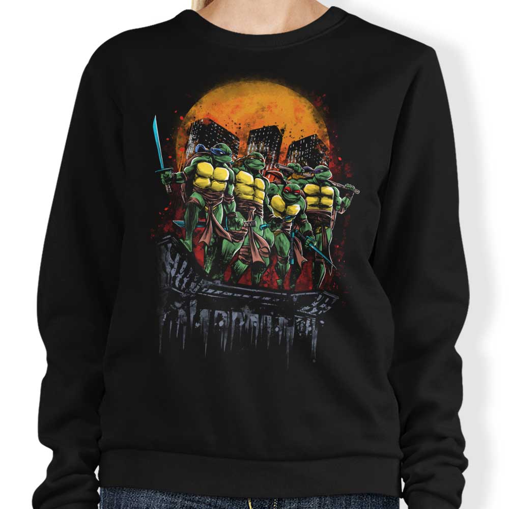 Turtles on the Roof - Adult & Kids T-Shirts, Sweatshirts & Hoodies apparel design preview 1
