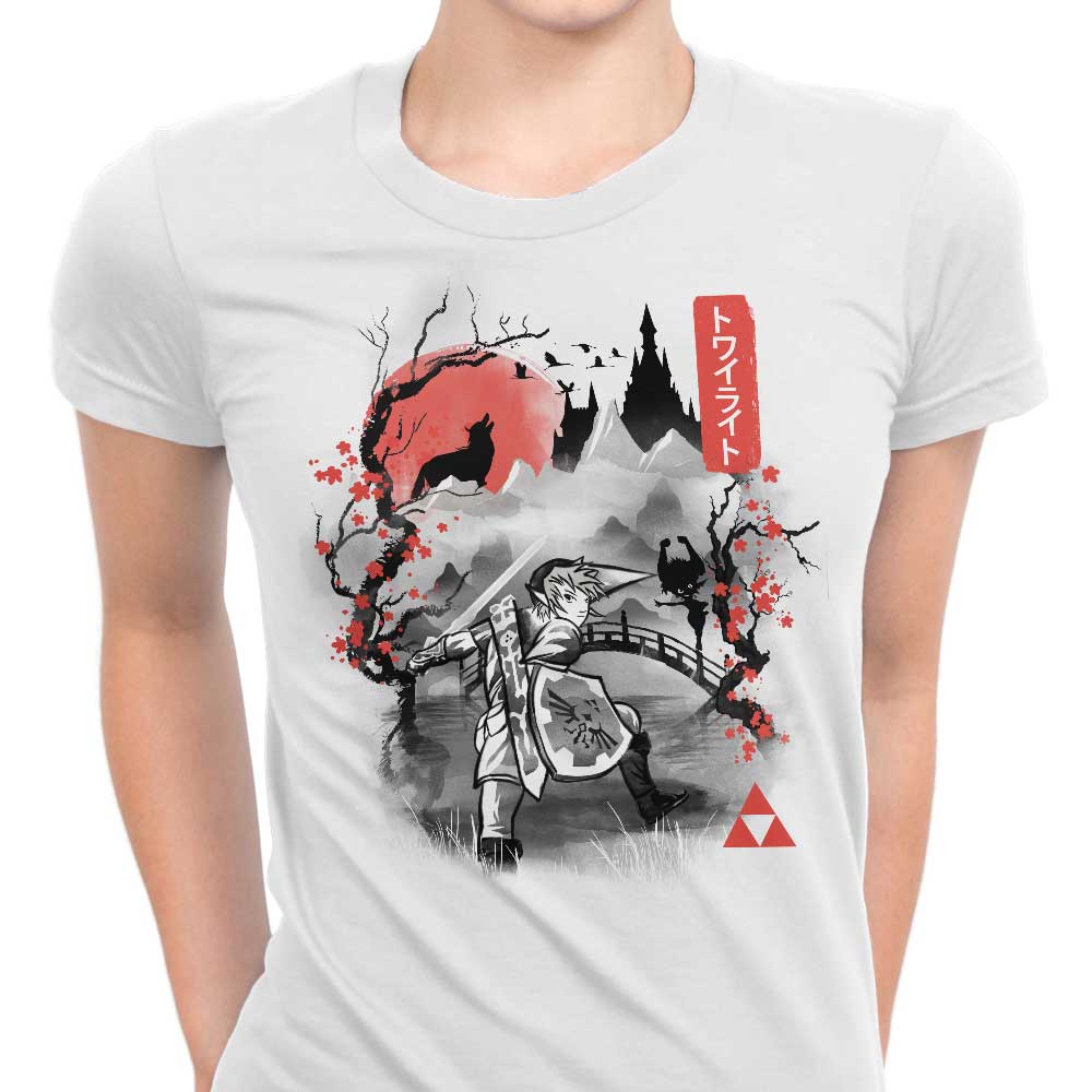 Twilight Sumi-e Women's Apparel - Adult & Kids T-Shirts, Sweatshirts & Hoodies apparel design preview 1