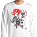 Twilight Wolf Sumi-e - Adult & Kids T-Shirts, Sweatshirts & Hoodies apparel design preview 1