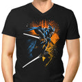 Twin White Blades Men's V-Neck - Adult & Kids T-Shirts, Sweatshirts & Hoodies apparel design preview 1