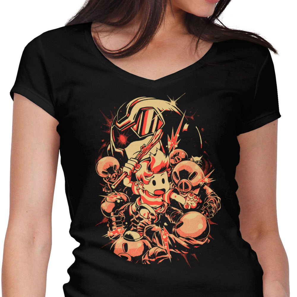 Two Paths Women's V-Neck - Adult & Kids T-Shirts, Sweatshirts & Hoodies apparel design preview 1