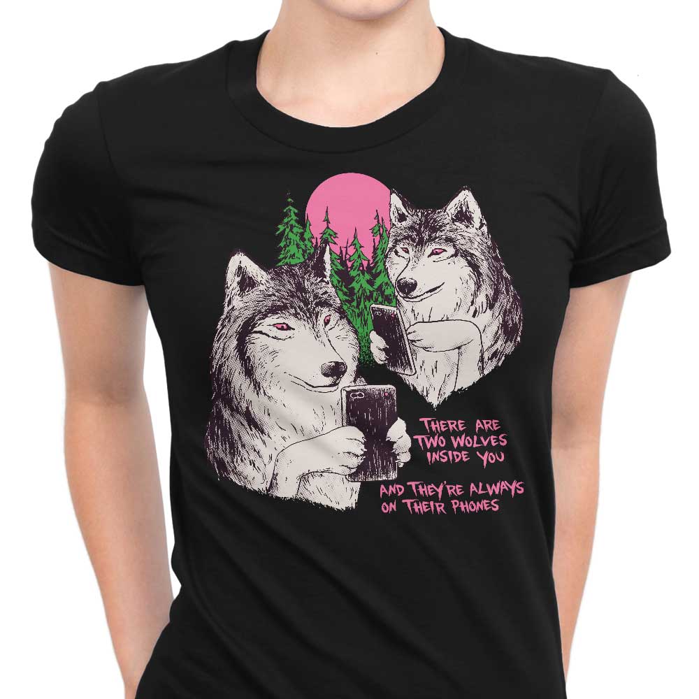 Two Wolves Women's Apparel - Adult & Kids T-Shirts, Sweatshirts & Hoodies apparel design preview 1