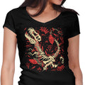 Tyrannosaurus Fossils Women's V-Neck - Adult & Kids T-Shirts, Sweatshirts & Hoodies apparel design preview 1