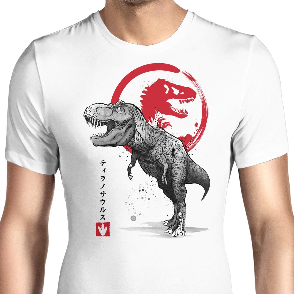 Tyrannosaurus Sumi-e Men's Apparel - Adult & Kids T-Shirts, Sweatshirts & Hoodies apparel design preview 1