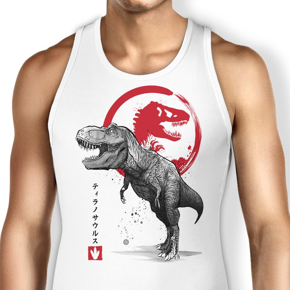 Tyrannosaurus Sumi-e Tank Top - Adult & Kids T-Shirts, Sweatshirts & Hoodies apparel design preview 1