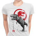 Tyrannosaurus Sumi-e Women's Apparel - Adult & Kids T-Shirts, Sweatshirts & Hoodies apparel design preview 1