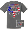 Country Life Outfitters USA American Flag Deer Skull - Adult & Kids T-Shirts, Sweatshirts & Hoodies apparel design preview 1