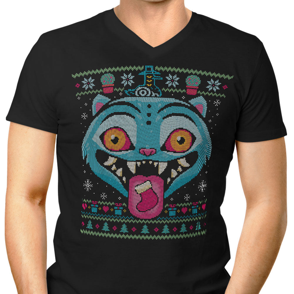Ugly Derpy Sweater Men's V-Neck - Adult & Kids T-Shirts, Sweatshirts & Hoodies apparel design preview 1