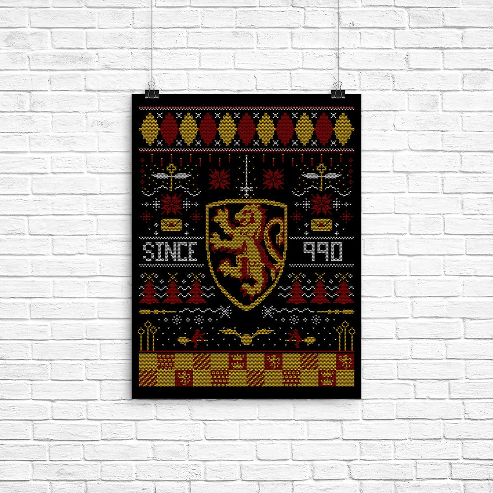 Ugly Lion Sweater Poster - Adult & Kids T-Shirts, Sweatshirts & Hoodies apparel design preview 1