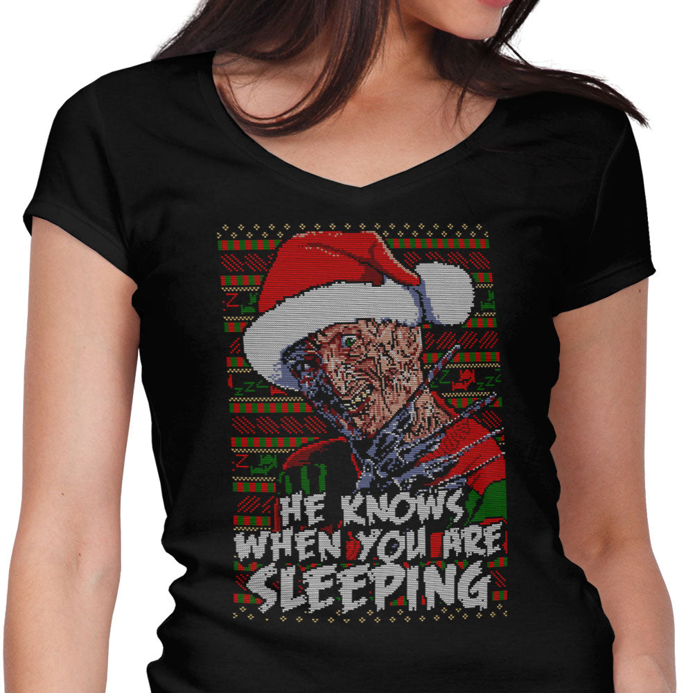 Ugly Nightmare Sweater Women's V-Neck - Adult & Kids T-Shirts, Sweatshirts & Hoodies apparel design preview 1