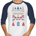 Ugly Who Sweater 3/4 Sleeve Raglan - Adult & Kids T-Shirts, Sweatshirts & Hoodies apparel design preview 1