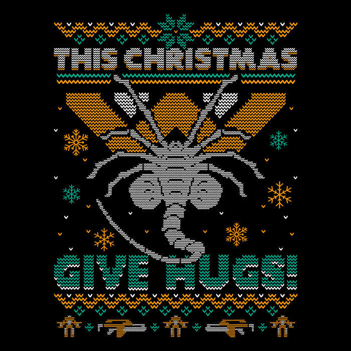 Ugly Xmas Hugs - Adult & Kids T-Shirts, Sweatshirts & Hoodies apparel design preview 2