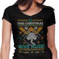 Ugly Xmas Hugs Women's V-Neck - Adult & Kids T-Shirts, Sweatshirts & Hoodies apparel design preview 1