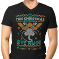 Ugly Xmas Hugs Men's V-Neck - Adult & Kids T-Shirts, Sweatshirts & Hoodies apparel design preview 1