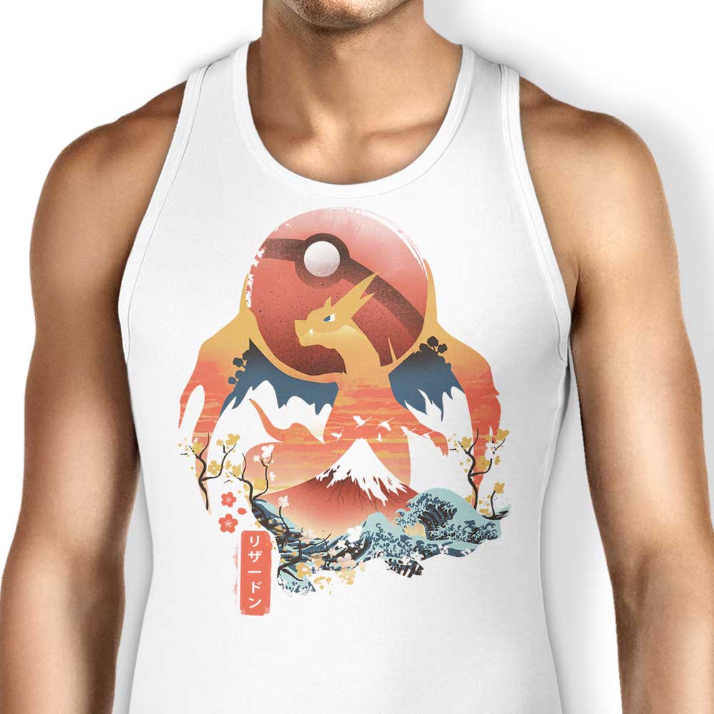 Ukiyo Fire Tank Top - Adult & Kids T-Shirts, Sweatshirts & Hoodies apparel design preview 1