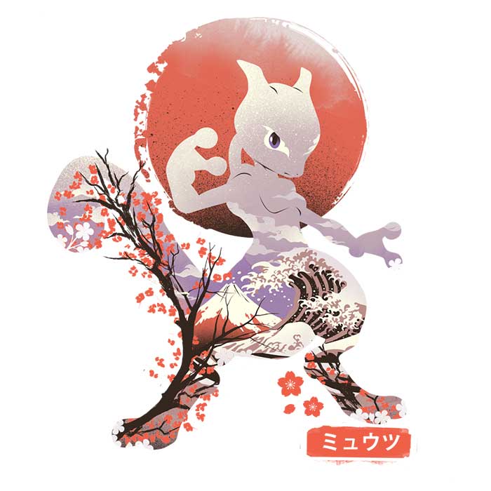 Ukiyo Psychic - Adult & Kids T-Shirts, Sweatshirts & Hoodies apparel design preview 2
