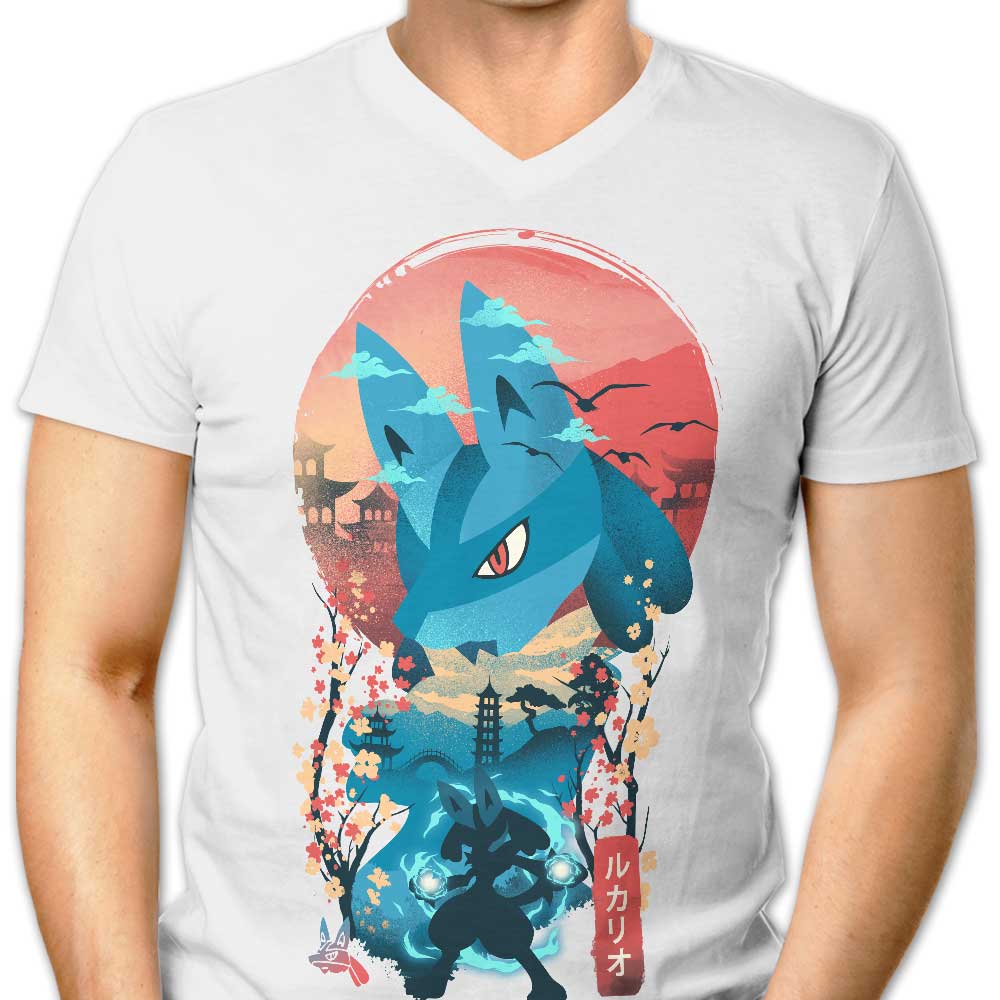 Ukiyo-e Aura Men's V-Neck - Adult & Kids T-Shirts, Sweatshirts & Hoodies apparel design preview 1