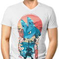 Ukiyo-e Aura Men's V-Neck - Adult & Kids T-Shirts, Sweatshirts & Hoodies apparel design preview 1