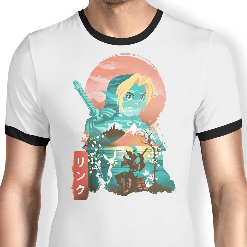 Ukiyo-e Ocarina Ringer - Adult & Kids T-Shirts, Sweatshirts & Hoodies apparel design preview 1