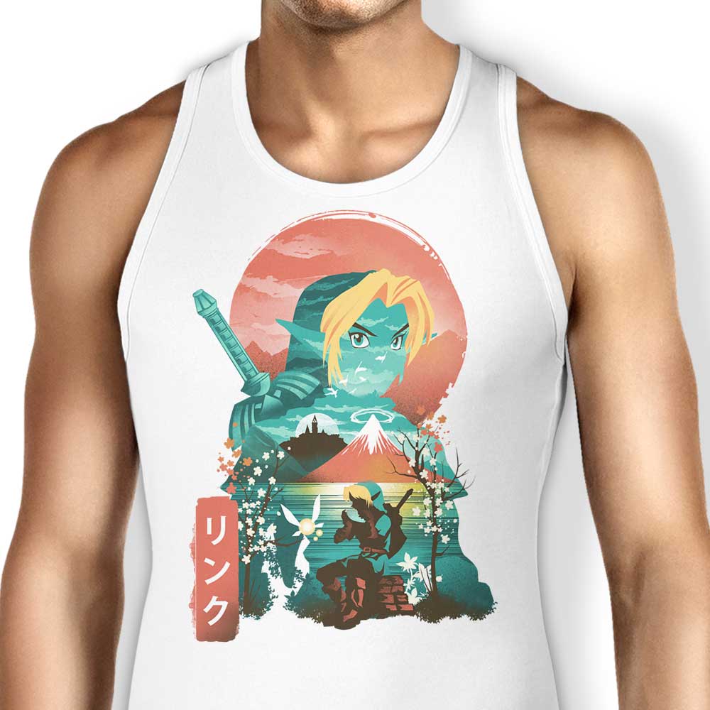 Ukiyo-e Ocarina Tank Top - Adult & Kids T-Shirts, Sweatshirts & Hoodies apparel design preview 1