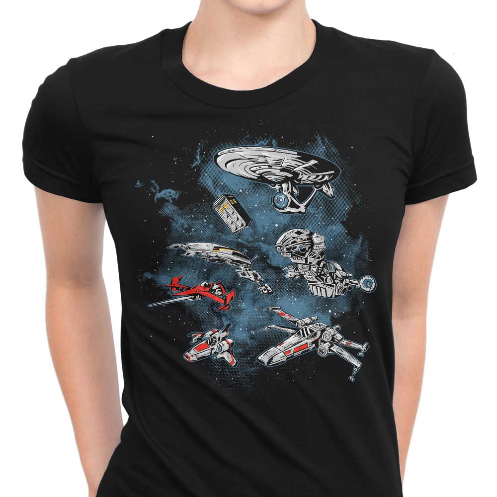 Ultimate Space Fleet Women's Apparel - Adult & Kids T-Shirts, Sweatshirts & Hoodies apparel design preview 1