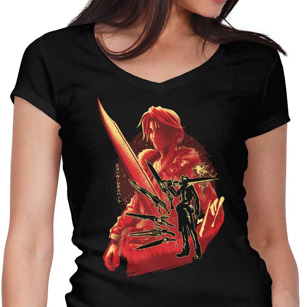 Ultimate Weapon Lion Heart Women's V-Neck - Adult & Kids T-Shirts, Sweatshirts & Hoodies apparel design preview 1