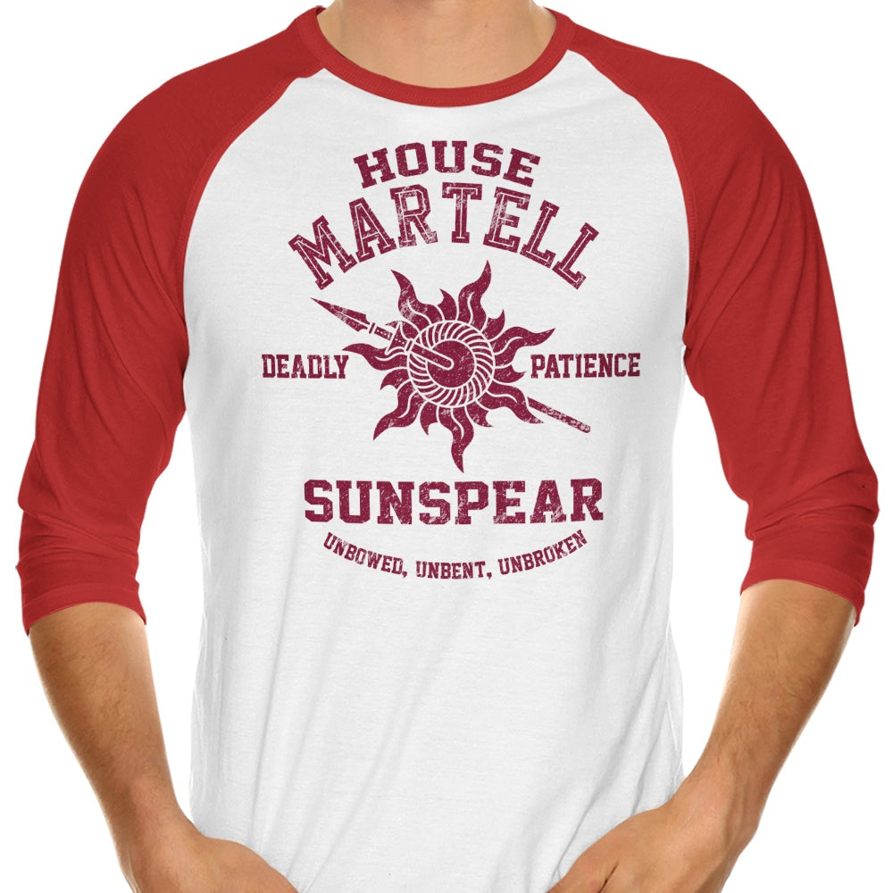 Unbowed. Unbent. Unbroken. (Alt) 3/4 Sleeve Raglan - Adult & Kids T-Shirts, Sweatshirts & Hoodies apparel design preview 1