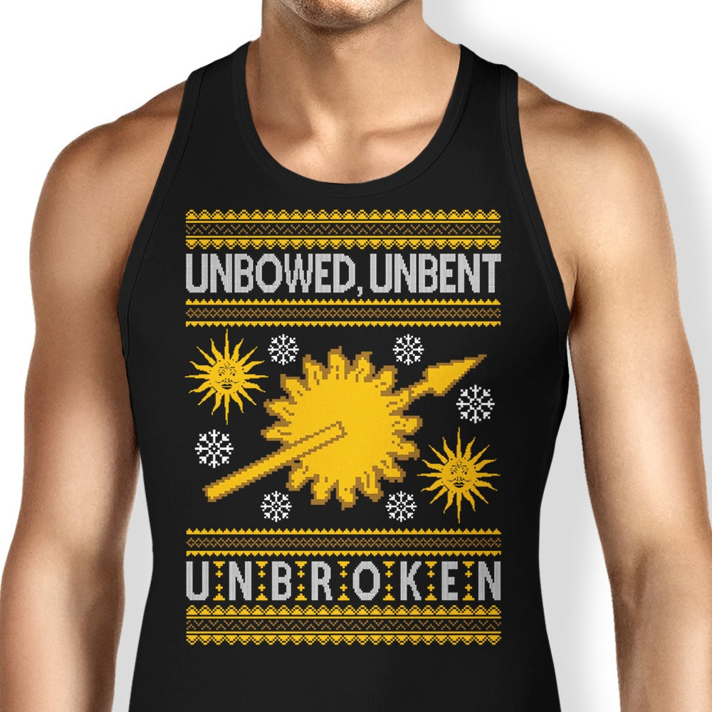 Unbowed. Unwrapped. Unbroken. Tank Top - Adult & Kids T-Shirts, Sweatshirts & Hoodies apparel design preview 1