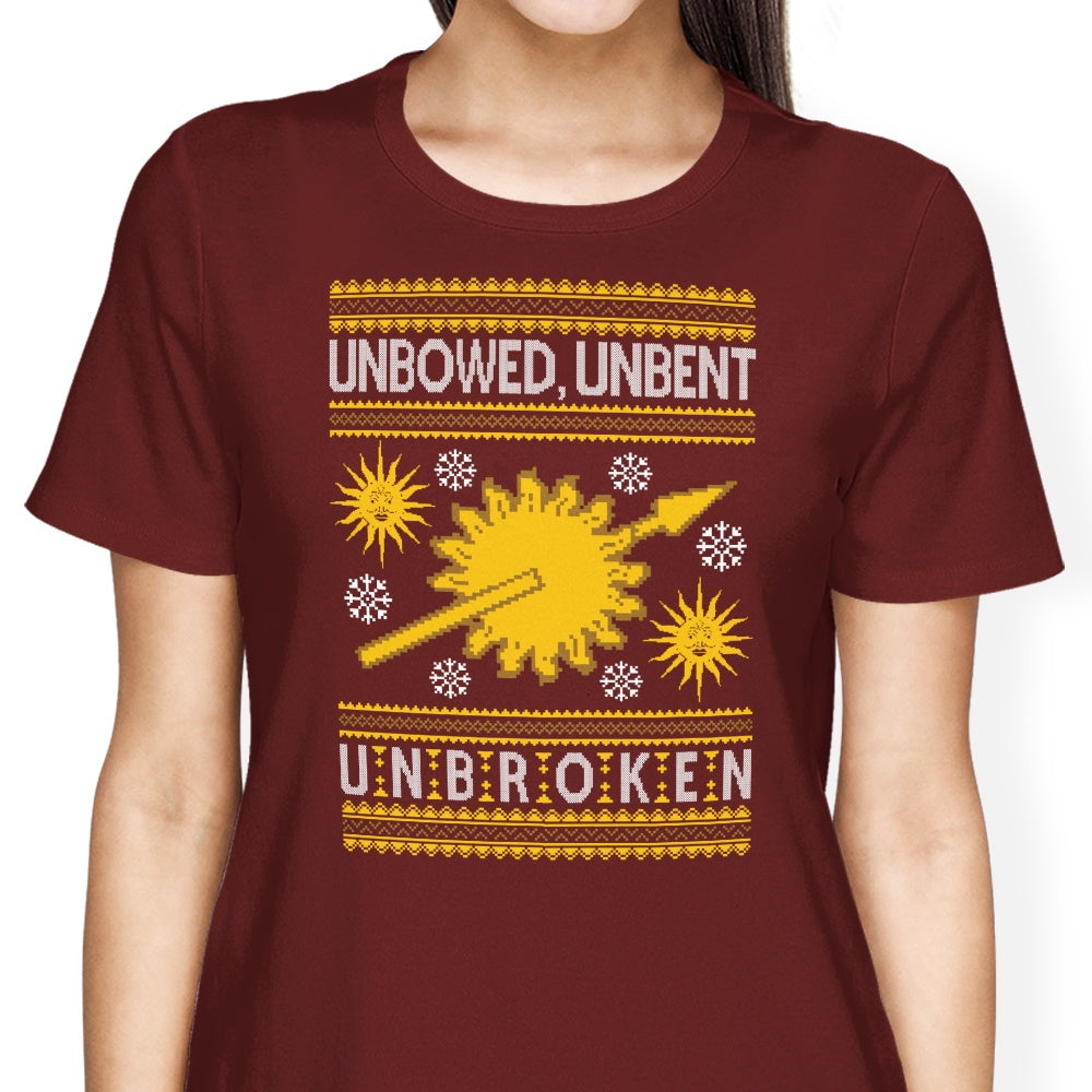 Unbowed. Unwrapped. Unbroken. Women's Apparel - Adult & Kids T-Shirts, Sweatshirts & Hoodies apparel design preview 2