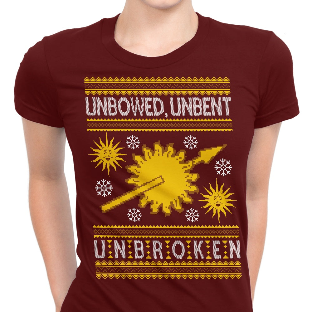 Unbowed. Unwrapped. Unbroken. Women's Apparel - Adult & Kids T-Shirts, Sweatshirts & Hoodies apparel design preview 1