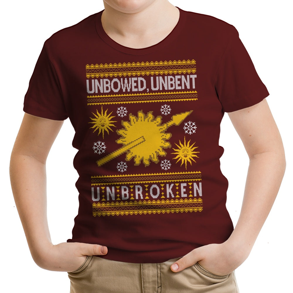 Unbowed. Unwrapped. Unbroken. Youth Apparel - Adult & Kids T-Shirts, Sweatshirts & Hoodies apparel design preview 1