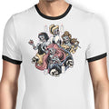Undead Princesses Ringer - Adult & Kids T-Shirts, Sweatshirts & Hoodies apparel design preview 1