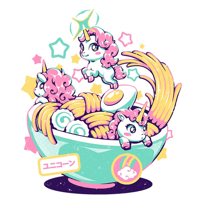 Unicorn Bowl Coasters - Adult & Kids T-Shirts, Sweatshirts & Hoodies apparel design preview 1
