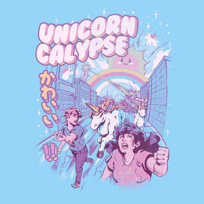 Unicorn Calypse Men's Apparel - Adult & Kids T-Shirts, Sweatshirts & Hoodies apparel design preview 2