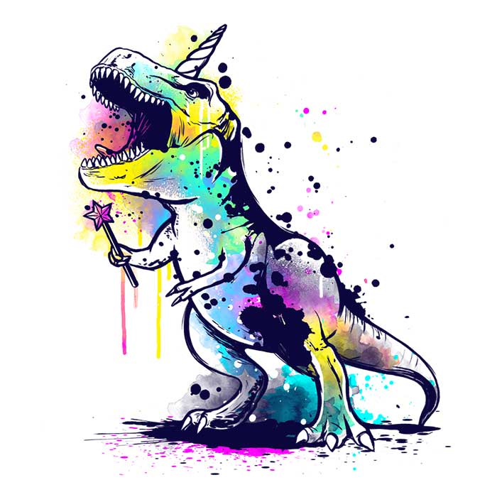 Unicornasaurus Rex Men's Apparel - Adult & Kids T-Shirts, Sweatshirts & Hoodies apparel design preview 2