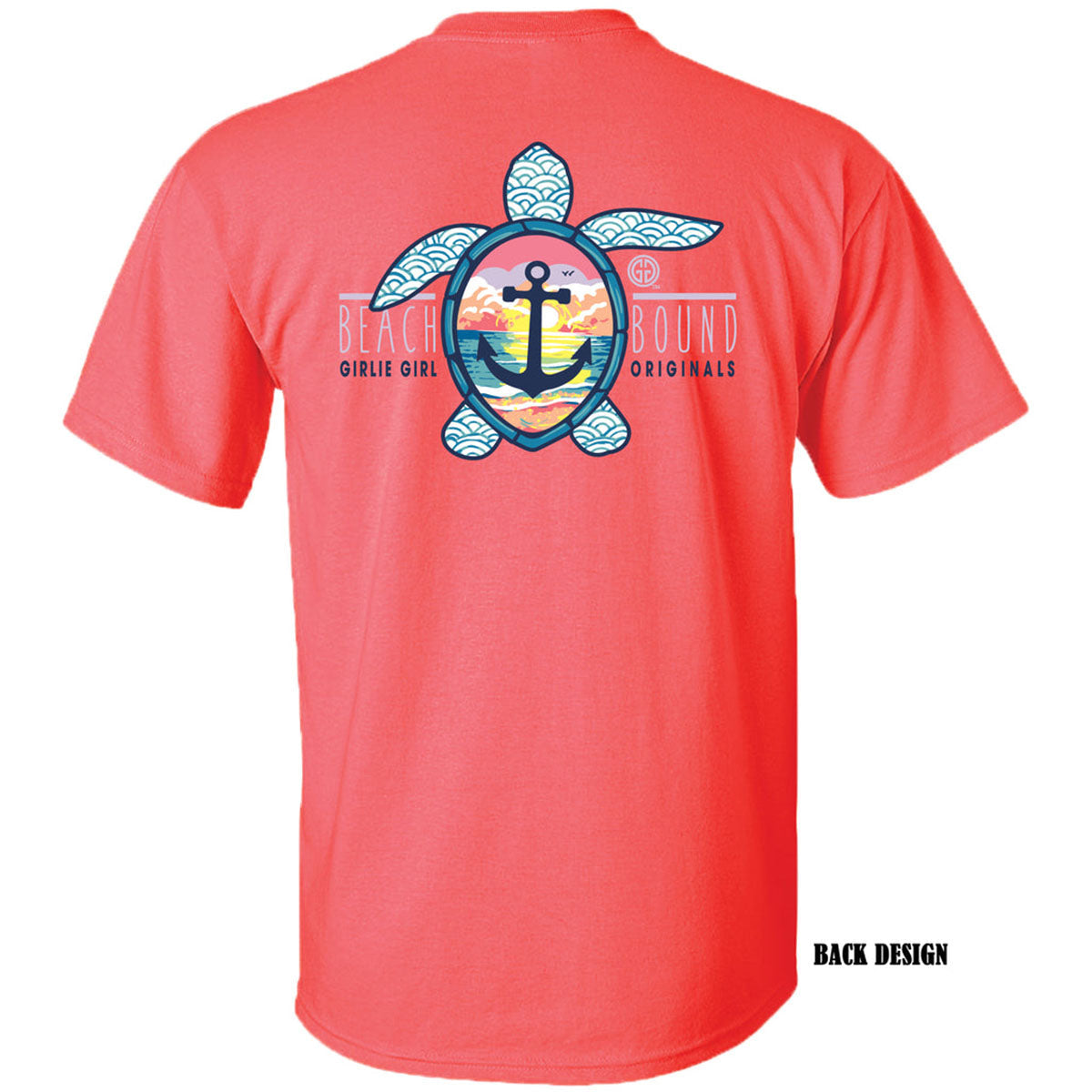 Girlie Girl Originals Beach Bound Turtle - Adult & Kids T-Shirts, Sweatshirts & Hoodies apparel design preview 2