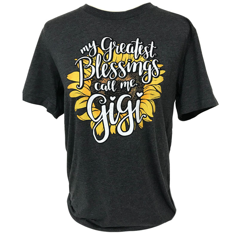 Southern Attitude Blessings Call Me Gigi Soft Canvas - Adult & Kids T-Shirts, Sweatshirts & Hoodies apparel design preview 1