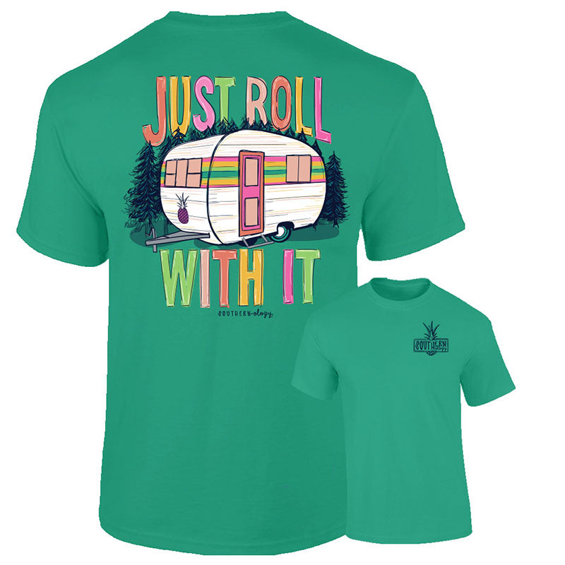 Southernology Just Roll With It Camper Comfort Colors - Adult & Kids T-Shirts, Sweatshirts & Hoodies apparel design preview 1