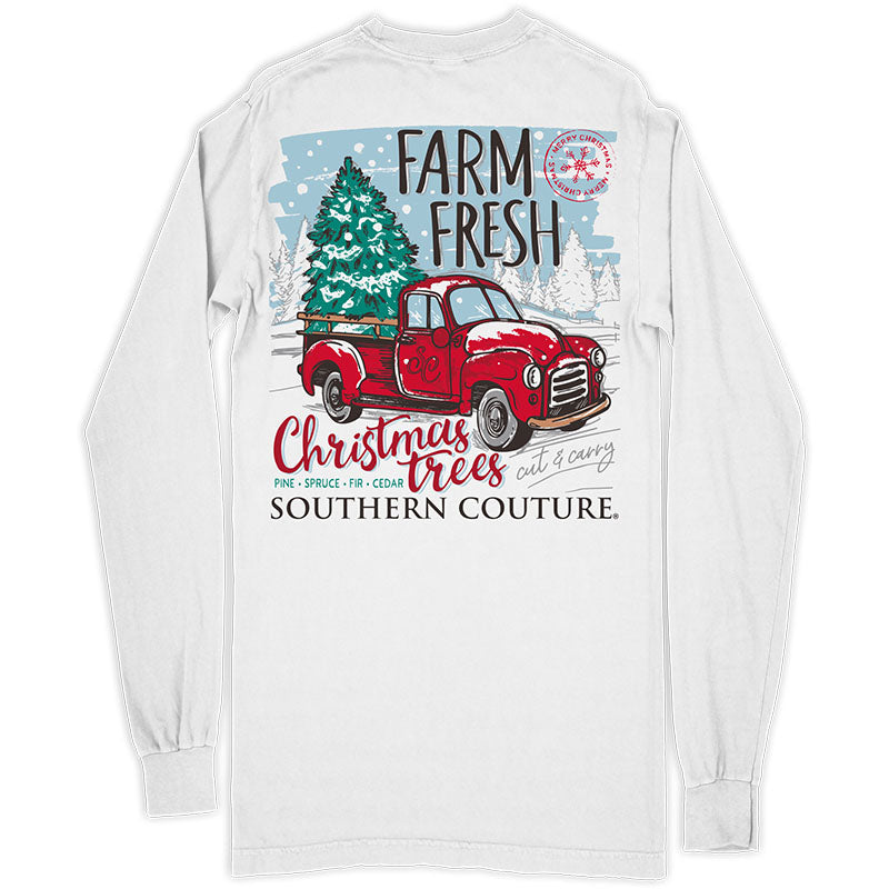 SALE Southern Couture Farm Fresh Christmas Trees - Adult & Kids T-Shirts, Sweatshirts & Hoodies apparel design preview 1