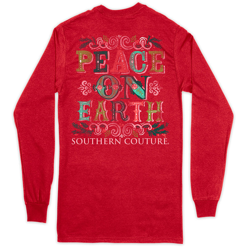 SALE Southern Couture Classic Peace On Earth Holiday - Adult & Kids T-Shirts, Sweatshirts & Hoodies apparel design preview 1