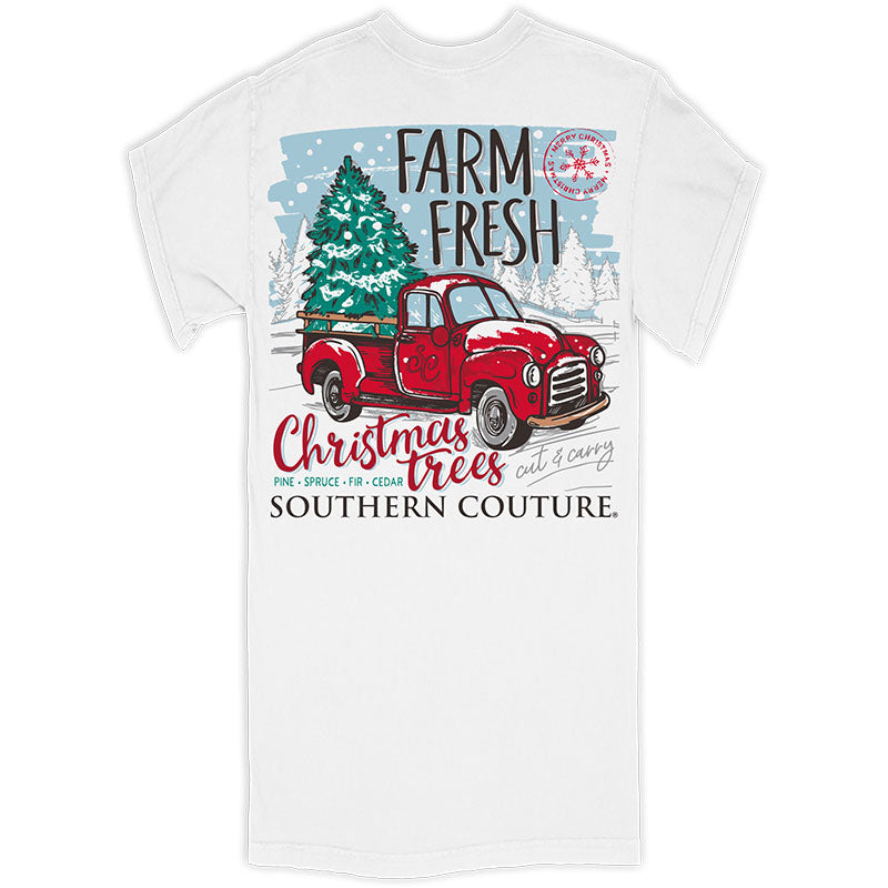 SALE Southern Couture Farm Fresh Christmas Trees - Adult & Kids T-Shirts, Sweatshirts & Hoodies apparel design preview 1
