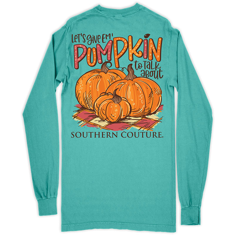 SALE Southern Couture Pumpkin To Talk About Fall - Adult & Kids T-Shirts, Sweatshirts & Hoodies apparel design preview 1