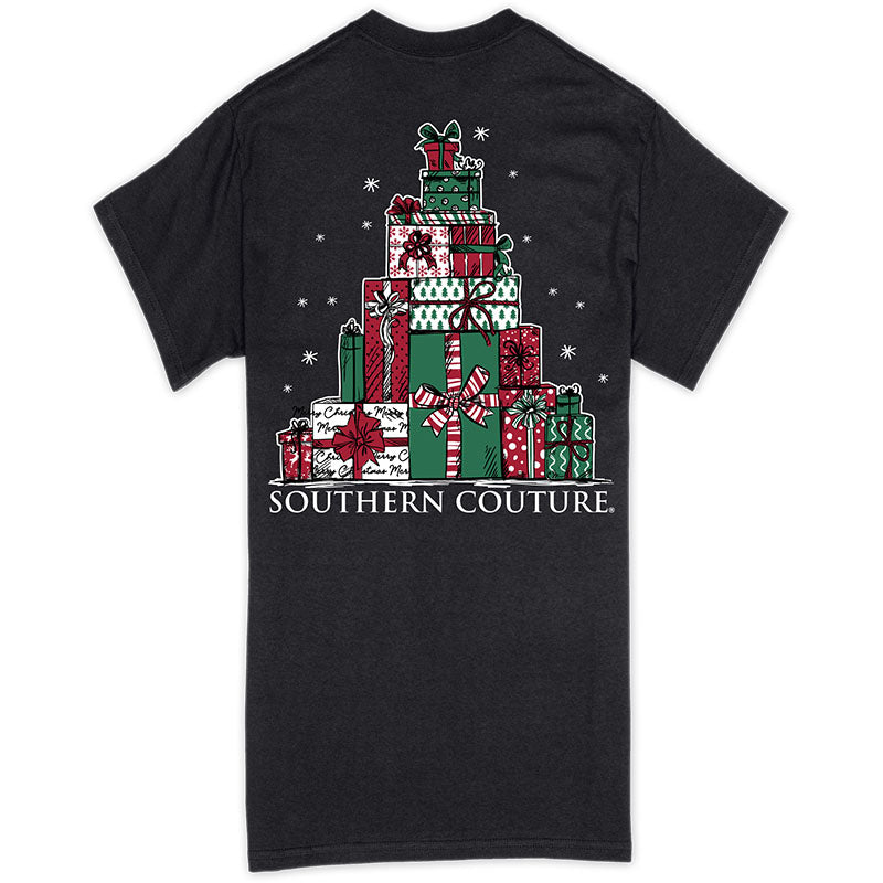 Southern Couture Classic Present Tree Holiday - Adult & Kids T-Shirts, Sweatshirts & Hoodies apparel design preview 1
