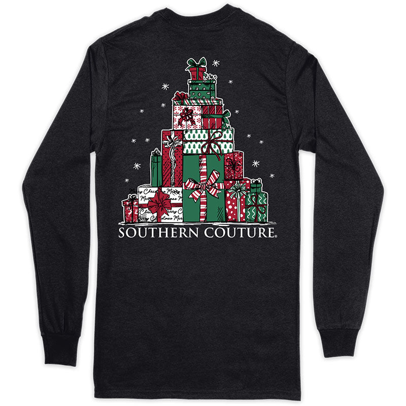 Southern Couture Classic Present Tree Holiday - Adult & Kids T-Shirts, Sweatshirts & Hoodies apparel design preview 1