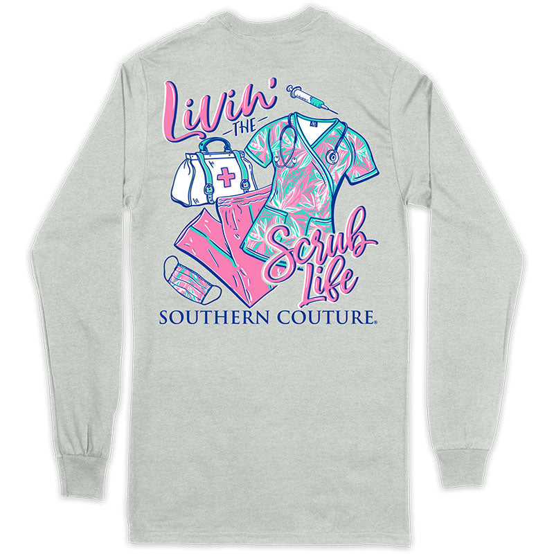 Southern Couture Classic Scrub Life Nurse - Adult & Kids T-Shirts, Sweatshirts & Hoodies apparel design preview 1