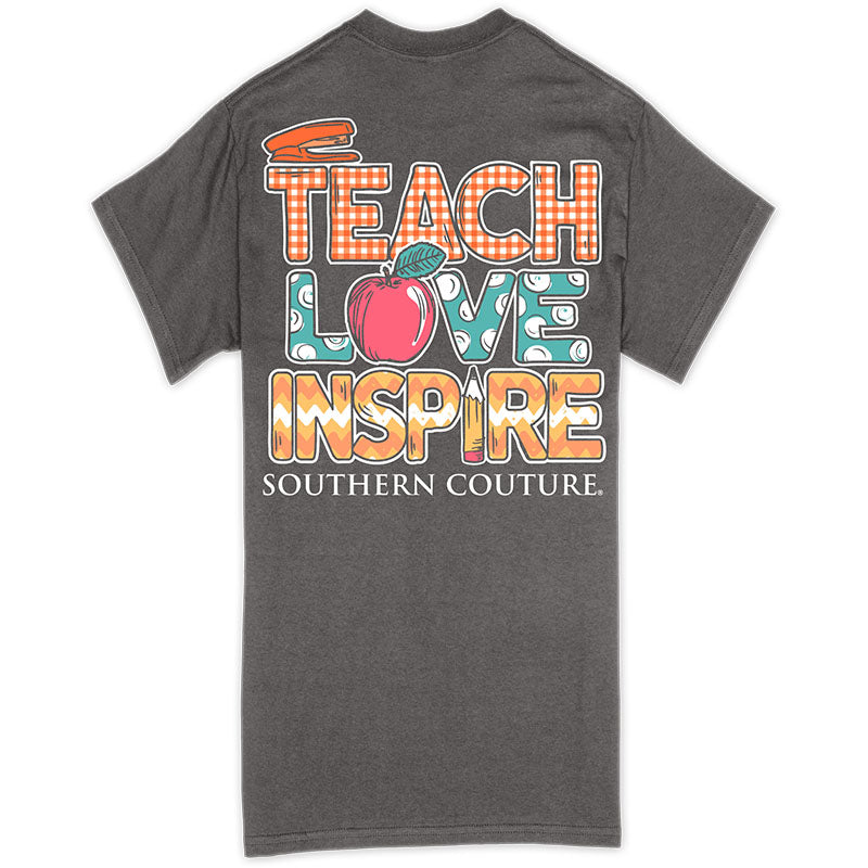 Southern Couture Classic Teach Love Inspire - Adult & Kids T-Shirts, Sweatshirts & Hoodies apparel design preview 1
