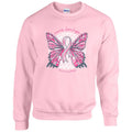 Southernology Butterfly Ribbon Breast Cancer Crewneck - Adult & Kids T-Shirts, Sweatshirts & Hoodies apparel design preview 1