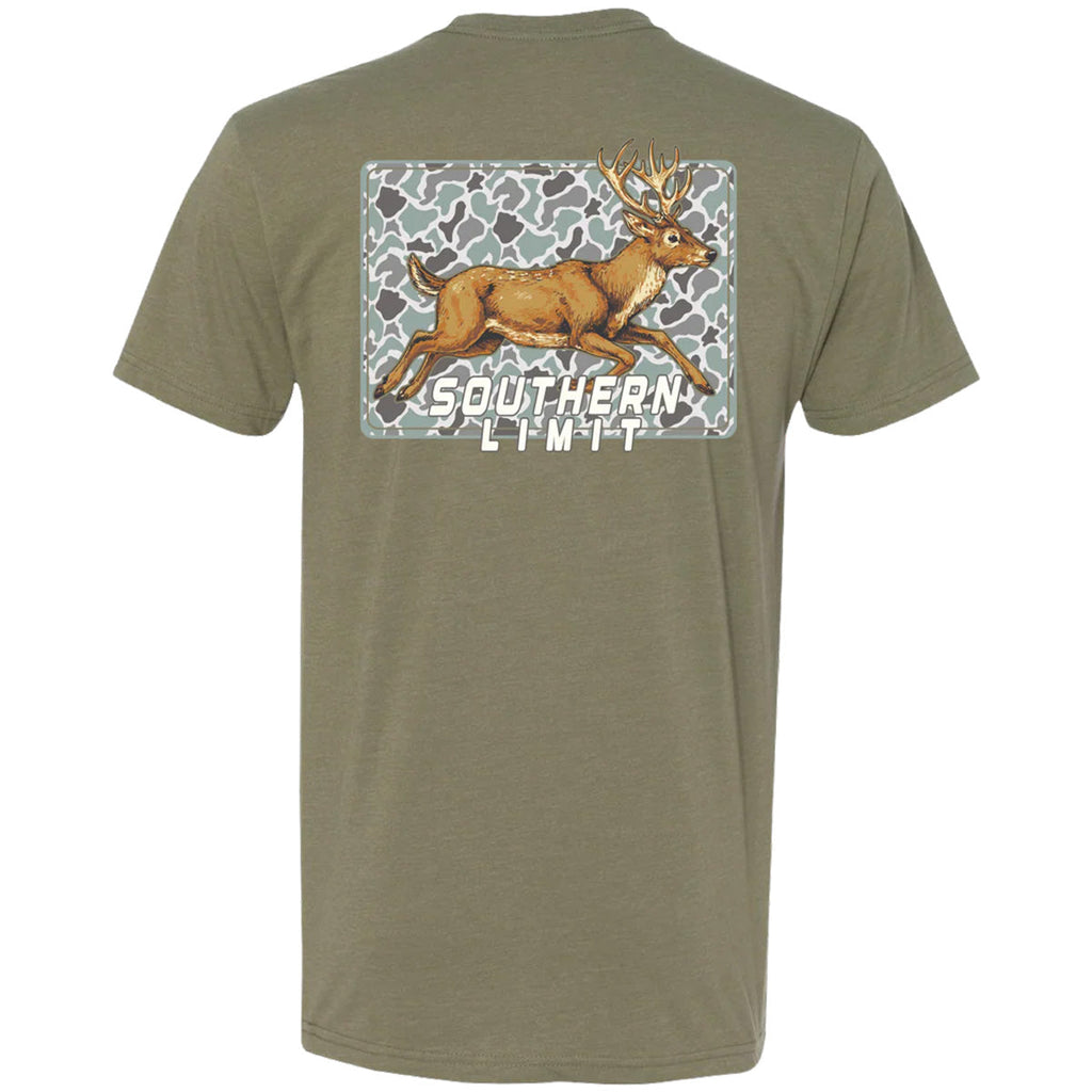 Southern Limit Camo Buck Deer - Adult & Kids T-Shirts, Sweatshirts & Hoodies apparel design preview 2