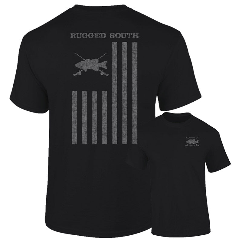 Southernology Rugged South Fish Flag Comfort Colors - Adult & Kids T-Shirts, Sweatshirts & Hoodies apparel design preview 1